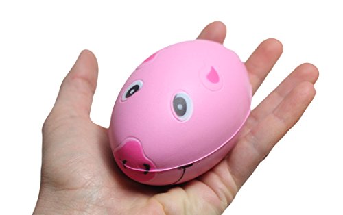 Curious Minds Busy Bags Bulk 12 Cute Pig Football Foam Stress Balls - Sensory, Stress, Fidget Toy - Reward, Classroom Small Novelty Toy Party Favors