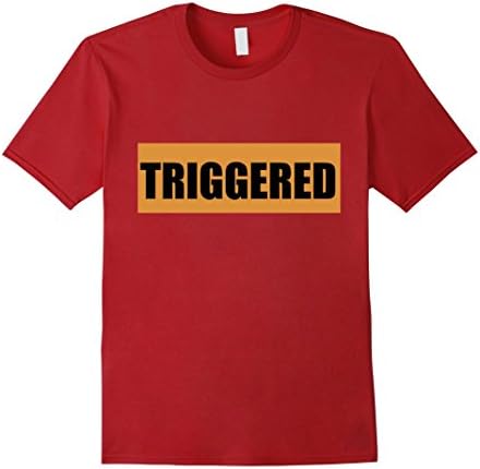 Men's Triggered - Funny, Internet, Meme - T Shirt 3XL Cranberry