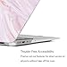 GMYLE MacBook Air 13 Inch Case A1466 A1369 Old Version 2010 2017, Hard Shell Plastic Matte Snap On Cover (Pink Marble Stone)
