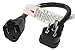 SF Cable, 1ft 16 AWG Outlet Saver Power Extension Cord (NEMA 5-15R to NEMA 5-15P) Wall Side Right Angle