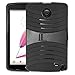G Pad F 8.0 Case, Rugged High Impact Hybrid Drop Proof Armor Defender Full-body Protection Case Convertible Built in Stand compatible with LG G Pad 2 8.0 (V498), G Pad F 8.0 -BLACK