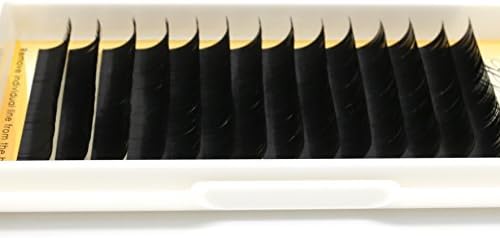 Matte Ellipse False Eyelash extentions 14 lines 0.20mm C curl 10MM Length Mixed Trays Flat Lash Extensions Individual Natural Black Ellipse Flat Eyelashes Soft for Professional Salon Use