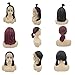 ZM Box Braided Hair Lace Frontal Wigs With Baby Hair Synthetic Short Bob Wigs For Women Full Hand Made Braiding Style