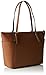 Michael Kors Women Jet Set Large Top-zip Saffiano Leather Tote Shoulder Bag, Brown (Luggage), 40x30x15 cm (W x H x L)