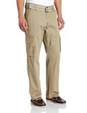 Lee Men's Relaxed Fit Utility Belted Cargo Pants, Beachwood, 34W x 34L