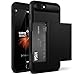 iPhone 7 Plus / 8 Plus Case, VRS Design [Damda Glide Series] Semi Automatic Card Slot with Military Grade Protection (Black)