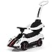 Costzon Ride On Push Car, 3 in 1 Licensed Pagani 6V Electric Battery Powered Toddler Play Toy Car w/ Handle Lights, Music, MP3, Aux Plug in, Push Round Buggy (White)