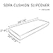 Hokway Large Couch Cushion Covers Stretch Cushion Covers Sofa Seat Cushion Slipcover Protector(Gray, Large)