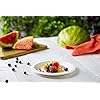 Comfy Package 100% Compostable 9 Inch Heavy-Duty Plates [125 Pack] Eco-Friendly Disposable Sugarcane Paper Plates
