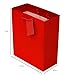 OccasionALL Red Gift Bags, Red Paper Bags with Handles for Christmas, Holidays, Birthdays, Weddings, Party Favors & Supplies, Retail, Shopping, Bulk, 7.5x3.5x9, 12 Pack