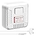 2 in 1 Water Alarm, Govee Water Leak Detector Alarm with Sensor Probe and Sensor Cable 120 dB Water Sensor Alarm for Basement,and Water Heater 1 pack ( Battery Included)
