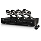 Swann SWDVK-425504 S 4-Channel Digital Video Recorder with Smartphone Viewing and 4 x PRO-550 Cameras