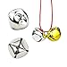 CEWOR Jingle Bells Colorful Christmas Metal Bells Craft for Festival Decoration DIY Charms Jewelry Making (Colorful)
