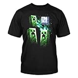 Minecraft Three Creeper Moon Men's T-Shirt