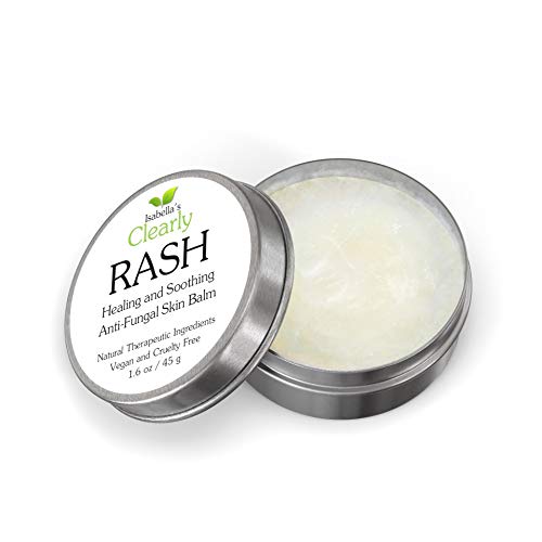 Isabella’s Clearly Rash Anti Fungal Skin Balm. Provides Instant Relief for Itching, Dry Irritated Skin. Helps Treat Ringworm, Jock Itch, Athletes Foot, Eczema, Nail Fungal Infections. Vegan. USA