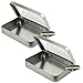 Mighty Gadget (R) Clear Top Rectangular Empty Hinged Lid Survival Steel Tin Container for Geocaching or Survival Gear (2 Pack) - 5 1/4” x 3 3/8” x 7/8