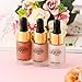 Beauty Glazed 3D Highlighter Liquid Glow Brighten Shimmer Glitter Face Glow Cream Spot Concealer (BRONZE)
