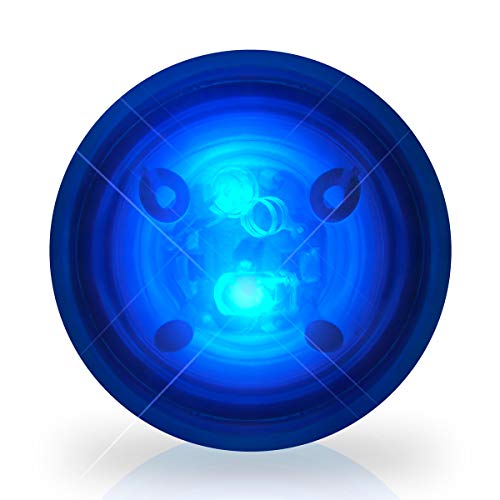 FlashingBlinkyLights Light Up Blue 1.5″ Rubber Bounce Ball with Impact