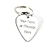 Guitar Pick - Custom Any Message - Personalized Keychain Stainless Steel Guitar Pick - Key Chain