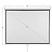 CROYALE 100 inch Projector Screen 4:3 Manual Pull Down Projection Screen Outdoor Indoor Office HD Portable Home Theater Screen for Movie TV Game Sport, Easy to Clean