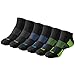Baleaf Men's 6 Pack Running Athletic Cushion Low Cut Socks 2-2-2,M