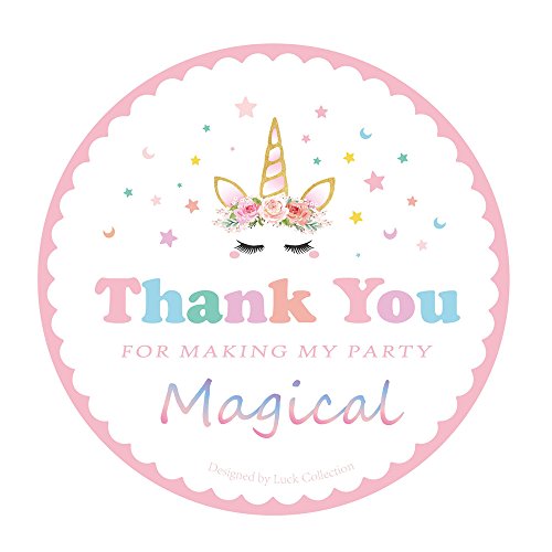 Magical unicorn stickers thank you stickers for unicorn…