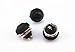 yueton Pack of 10 Color Black Flush Mount Momentary On Off Reset Push Button Switch Round Toggle Switch for Car Boat