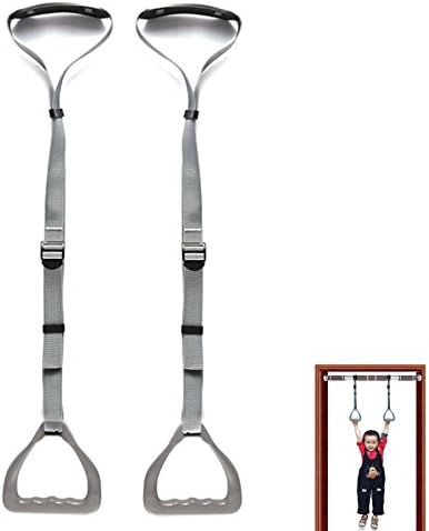 Suspension kids ,Namee Home Gym Rings With Buckle Pull Ups Door Bar Fitness Chin Up Workout for kids Bodyweight Excercising, Suspension Training (Gary)