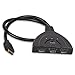 IDEgg3 Port Hdmi Switch Full Hd 1080p HUB Hdmi V1.3b (Latest) 2.5gbps Hd-DVD Ps3 Xbox360 Blu-ray Audio & Video 3 X Input 1 X Output Ultra High Performance(Black, Flexible Hdmi 3 Port Switch)