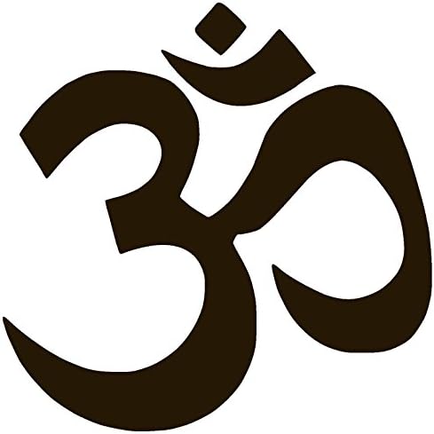 Xprovinyl OM Symbol Hindu Vinyl Sticker Decal (2" x 2", Black)
