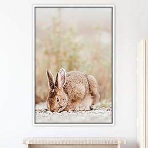 signwin Framed Canvas Wall Art Bunny Animals Bedroom...