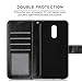 LG Stylo 5 Case,LG Stylo 5 Wallet Case,LG Stylo 5+/Plus Case w/Screen Protector[2 Packs],PU Leather Magnetic Folio Flip Card Slots Holster for Men Women w/Strap/Kickstand Protective Phone Case-Black