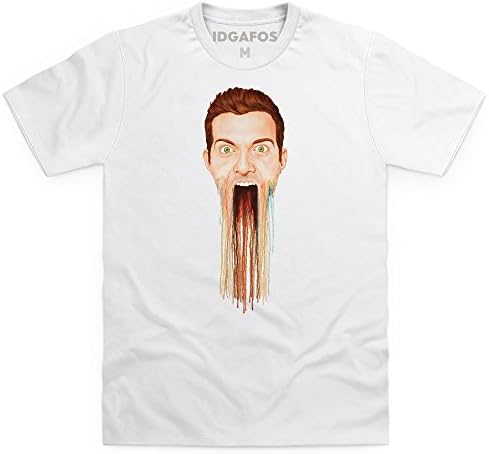 Official Dillon Francis Donnelly Face T Shirt, Male, White, 2XL