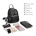 XB handbags Women's Fashion Backpack Faux Leather Shoulder Purse Travel Daypack -Black