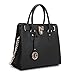 MMK collection Women Fashion Pad-lock Satchel handbags with wallet（2553）~Designer Purse for Women ~Multi Pocket ~ Beautiful Designer Handbag Set