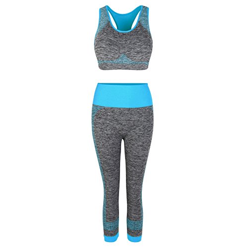 Hotiary Mid-Impact Racerback Sports Bra with Pants High Waist Tummy Control Leggings Yoga Sets Space Dye Colors