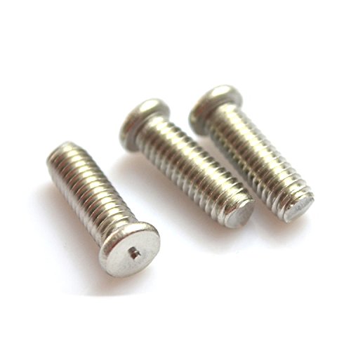 CD Type Weld Stud,Stainless Steel,Welding Stud Machinery Screws,50Pcs (#10-24 x 1/2