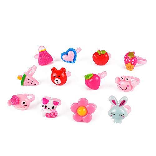 image for Blppldyci 36 Pcs Kids Little Girl Rings Gift, Jewelry Adjustable Rings