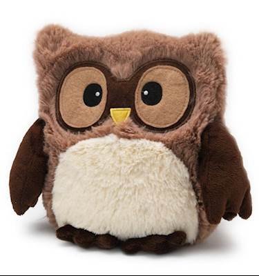 HOOTY BROWN OWL - WARMIES Heatable Lavender Scented Stuffed Animal