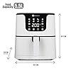 PureMate-Air-Fryer-with-Digital-Display-Recipes-Book-XL-55L-Healthy-Oil-Free-1700W-Air-Fryer-with-7-Preset-LED-One-Touch-Screen-Timer-Adjustable-Temperature-Control-for-Low-Fat-Cooking PureMate Air Fryer with Digital Display & Recipes Book, XXL 5.5L Healthy Oil Free 1700W Air Fryer with 7 Preset, LED One…