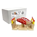 Train Track Piece - Rotating Track - 100% Compatible with All Major Brands including Thomas Wooden Railway System - By Right Track Toys
