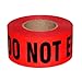Danger Do Not Enter Tape 3 inch X 1000 feet • Red with a Bold Black Print for High Visibility • 3 in. Wide for Maximum Readability • Tear Resistant Design