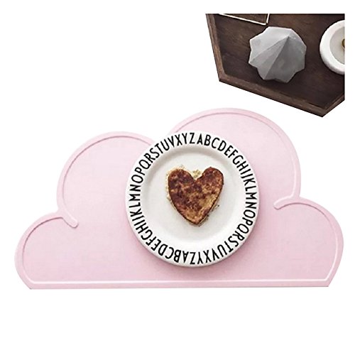 VT BigHome Nordic Style Clouds Silicone Table Mats Waterproof Mobile Platemat for Baby Toddle Feeding Non-Slip Home Kitchen Tableware Pad
