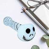 Glass Art Tube 4.5 Inch Skull Head White Tube (Character Design)
