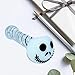 Glass Art Tube 4.5 Inch Skull Head White Tube (Character Design)