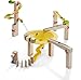 HABA Ball Track Basic Pack Funnel Jungle - Wooden Marble Run with Plastic Elements (Made in Germany)