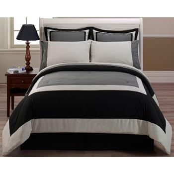 Amazon.com: 8 Pieces Black White Grey Luxury Stripe