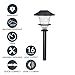 Sterno Home GL33966BK Low Voltage cast Aluminum 0.3W Path kit, 6-Pack Paradise Outdoor 10 LED, 120V, 6 Lumens, 2 Watts, Black, 6 Piece