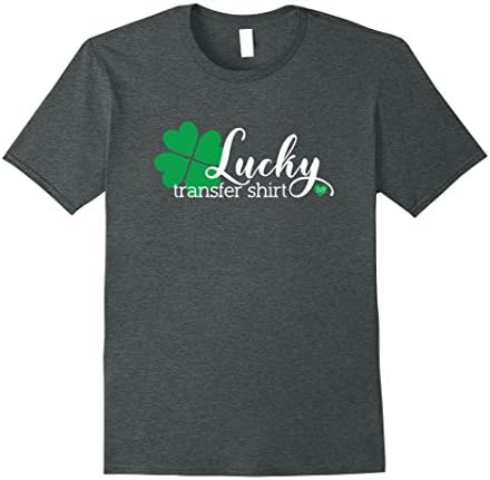 Mens Lucky Transfer Shirt, IVF ttc embryo transfer day XL Dark Heather