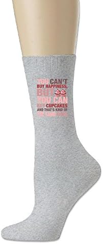 Kylestan Cupcakes Happiness Soft Walking Crew Socks Ash